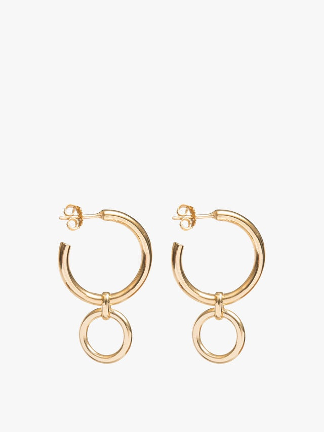 TS Medium Gold Eternity Earrings