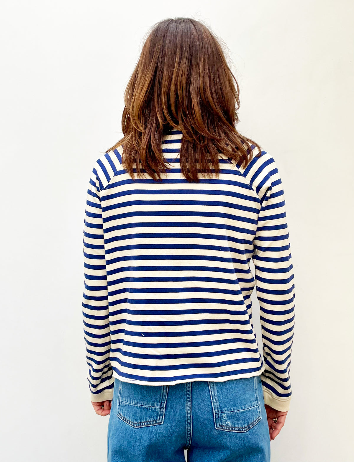 L&H Seany Striped Top in Tahitian Off White