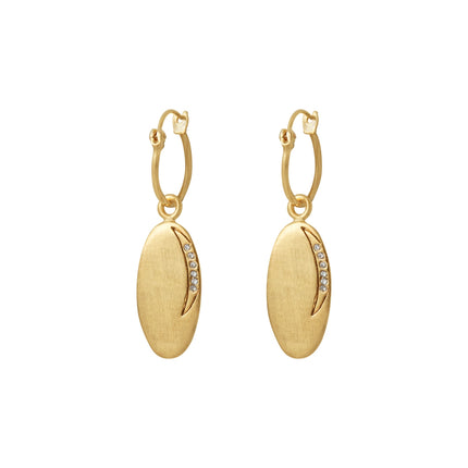 LH Moon Creole Earrings in Gold