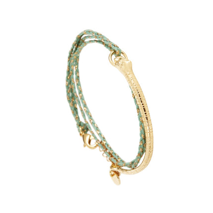 LH Tina Bangle with Threads in Almond