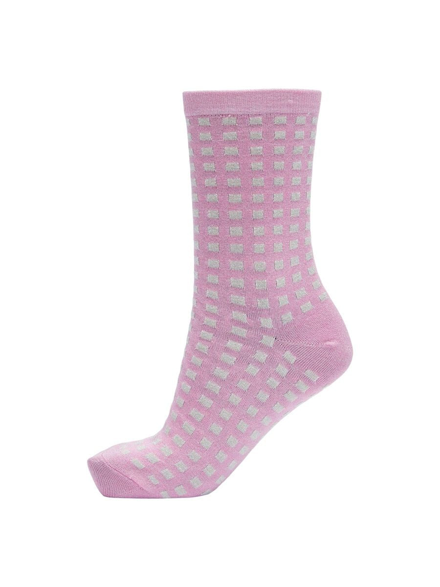 Selected Femme Vida lilac sachet socks