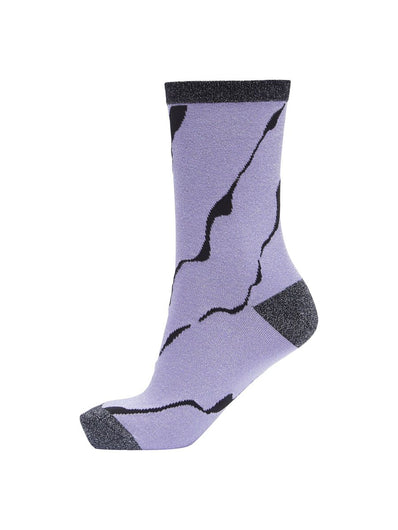 SLF Vida Socks in Violet Tulip Pattern