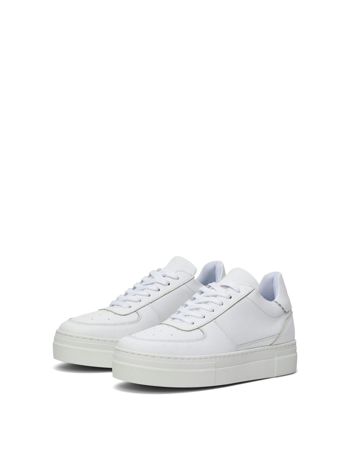 SLF Harper Leather Trainers in White