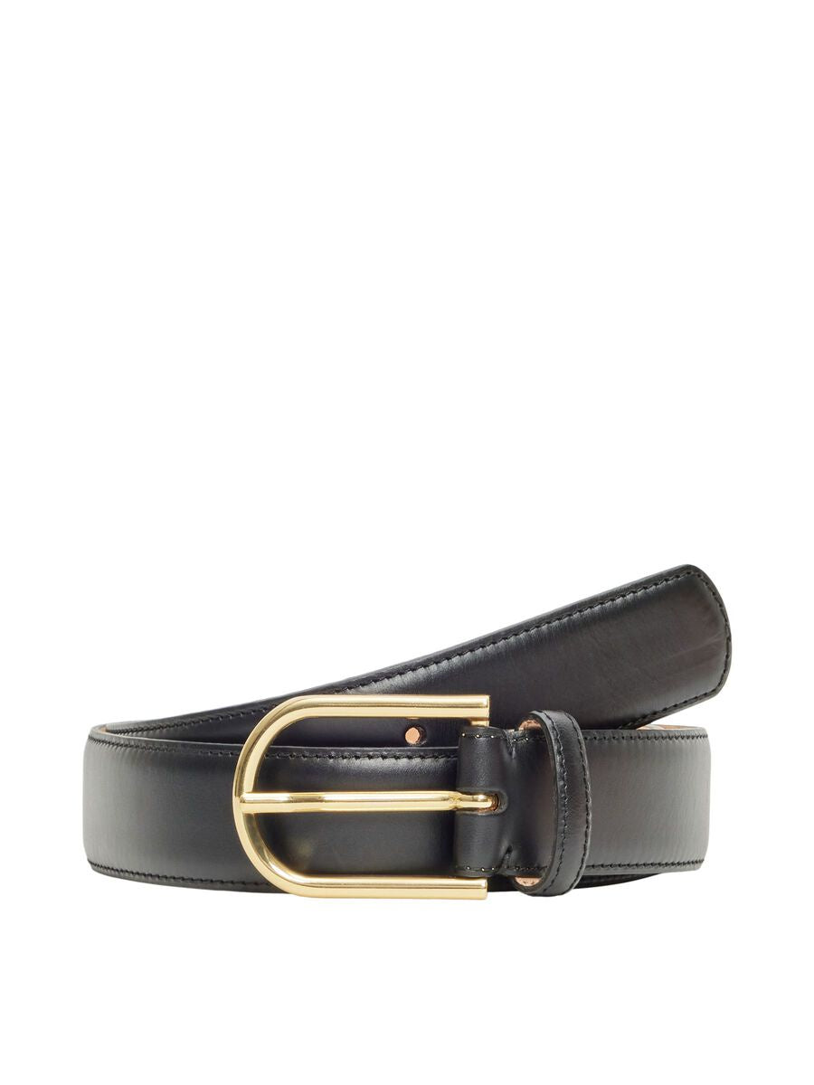 SLF Ellen Leather Belt in Black