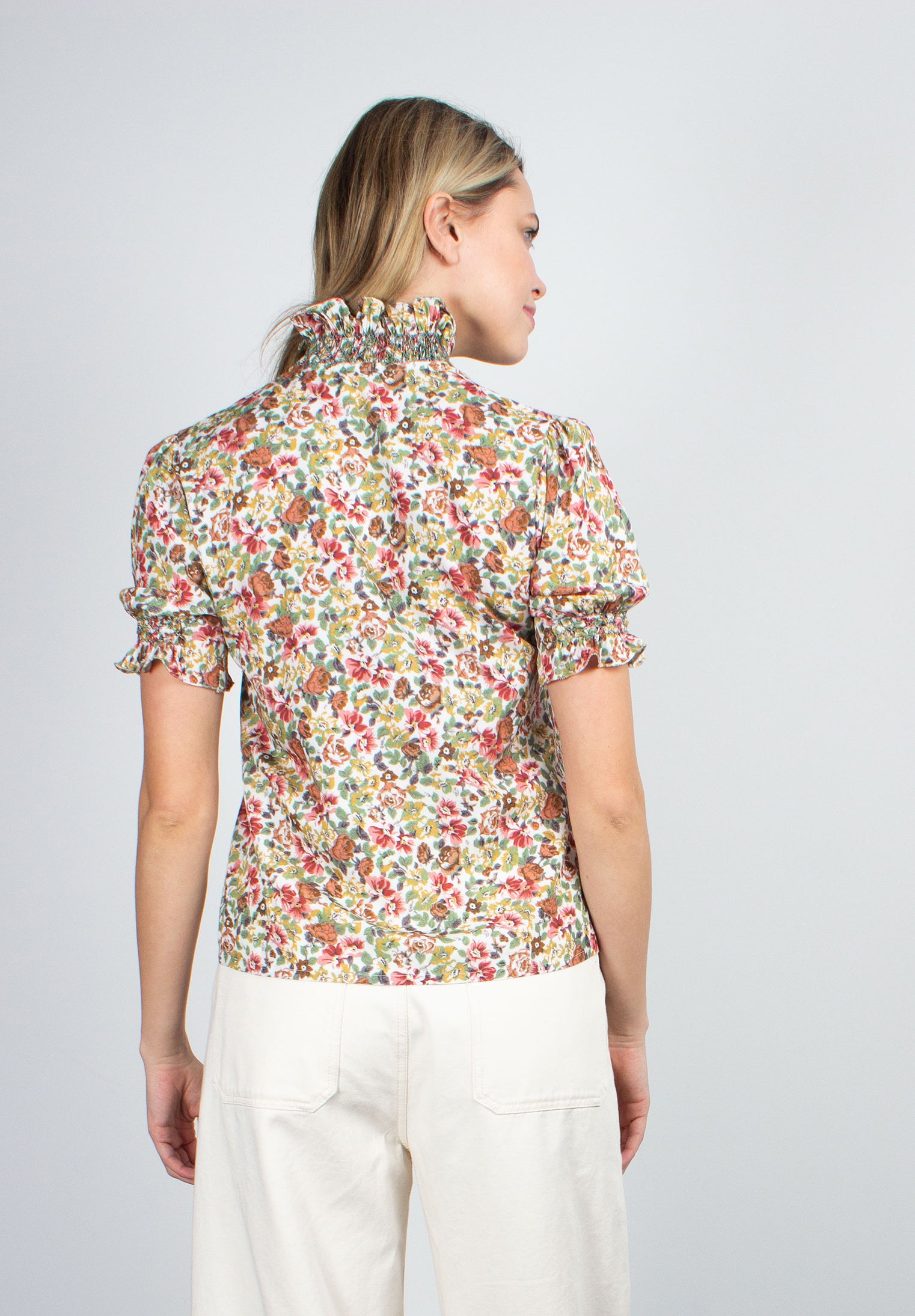 Loretta Caponi Donatella floral-print blouse