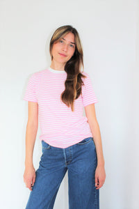 You added <b><u>SLF My Perfect Stripe Tee in Prism Pink and Snow</u></b> to your cart.