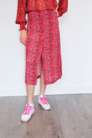 PPL Lauren Skirt in Tiger 02 Red & Black