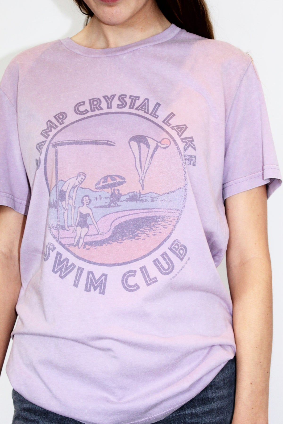 BS Swim Club Tee in Vintage Lilac
