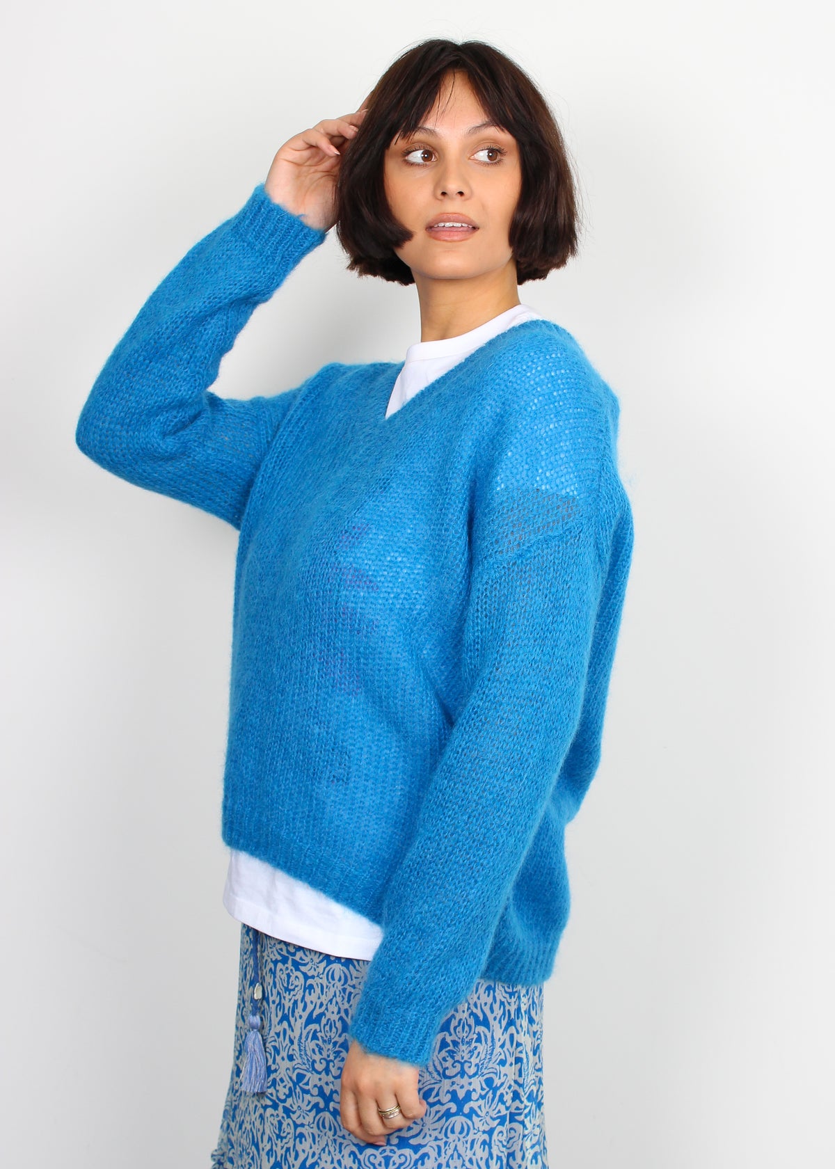 Les Tricots De Lea Marose blue pullover