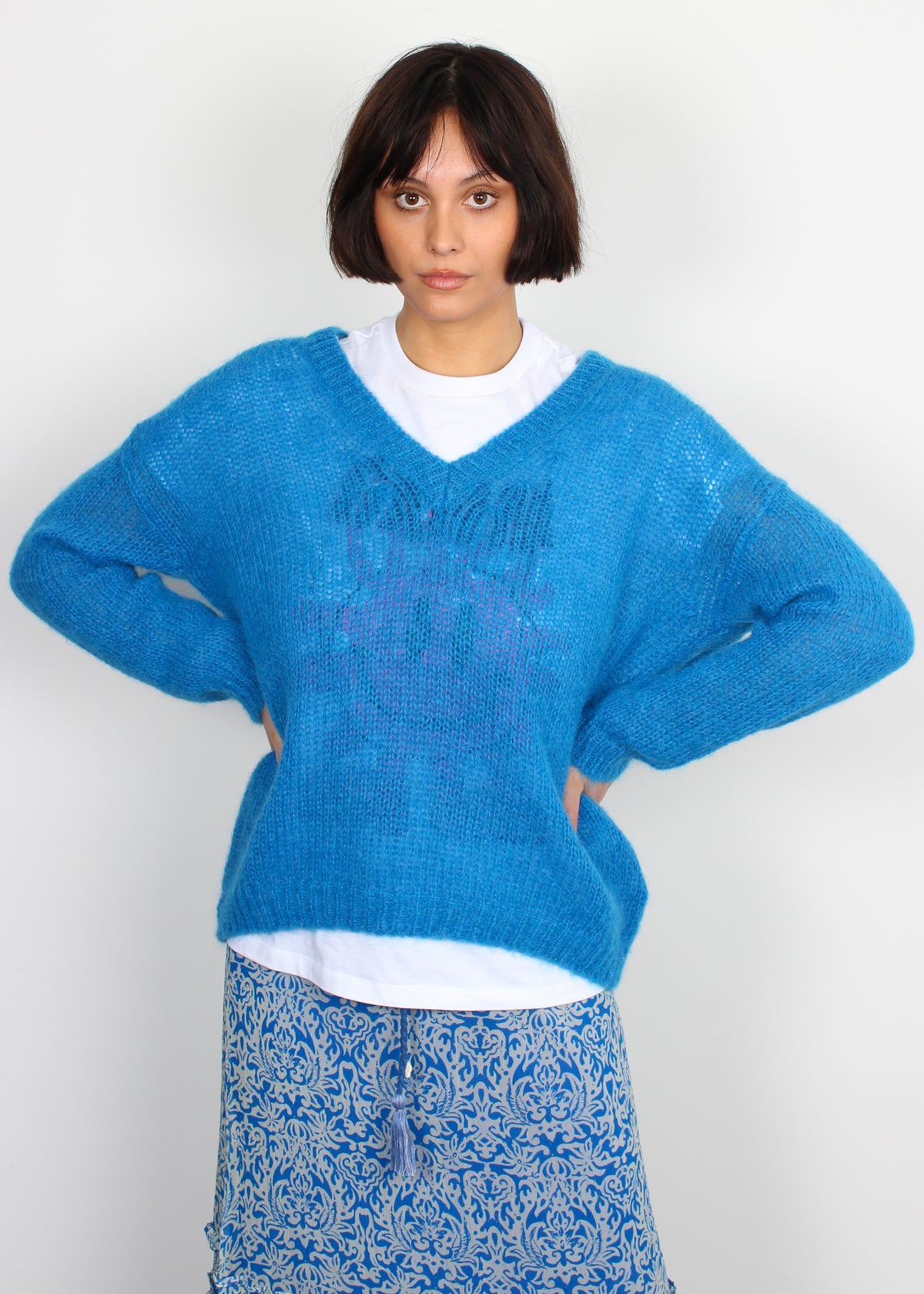 Les Tricots De Lea Marose blue pullover