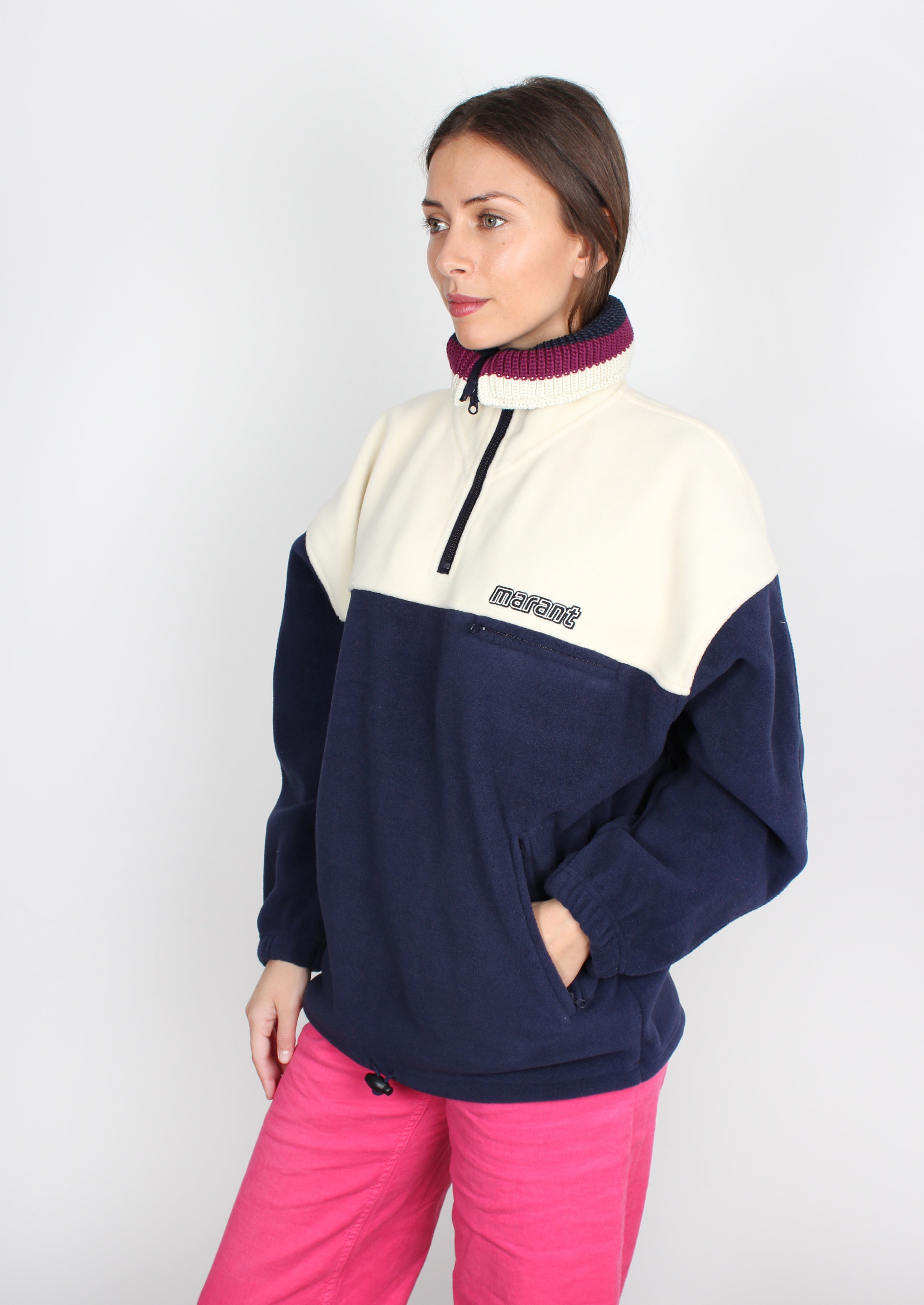 Isabel Marant Étoile Mamet sporty fleece jacket