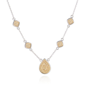 You added <b><u>AB 4176N gold and silver tear drop and squares necklace</u></b> to your cart.