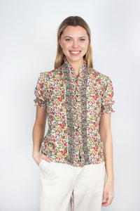 You added <b><u>Loretta Caponi Donatella floral-print blouse</u></b> to your cart.