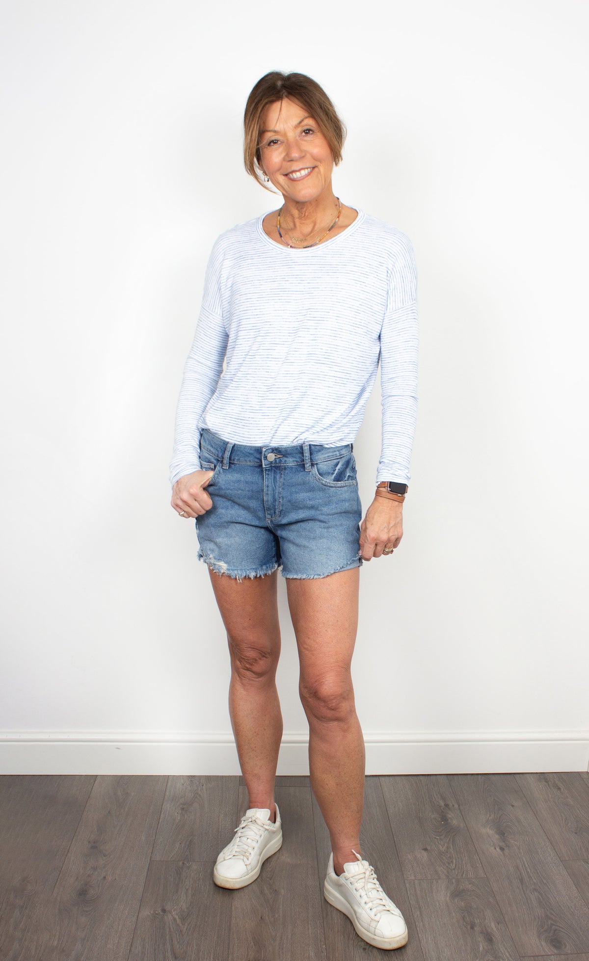 DL1961 Karlie bedford-blue shorts