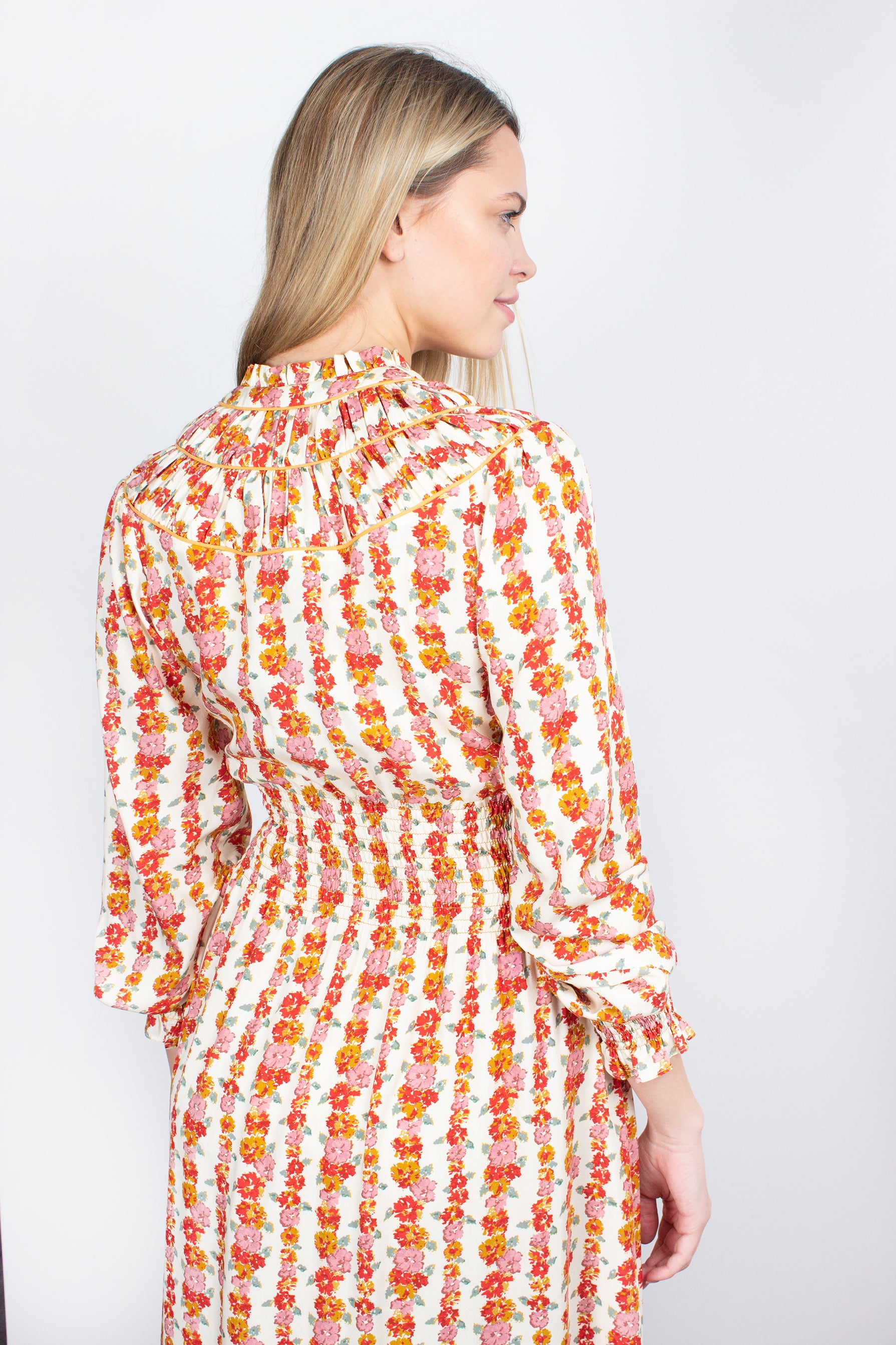 Loretta Caponi  Zaira floral-print maxi dress