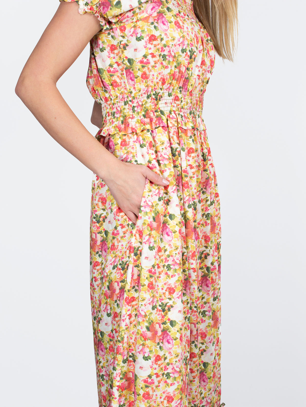 Loretta Caponi Stefania floral-print dress