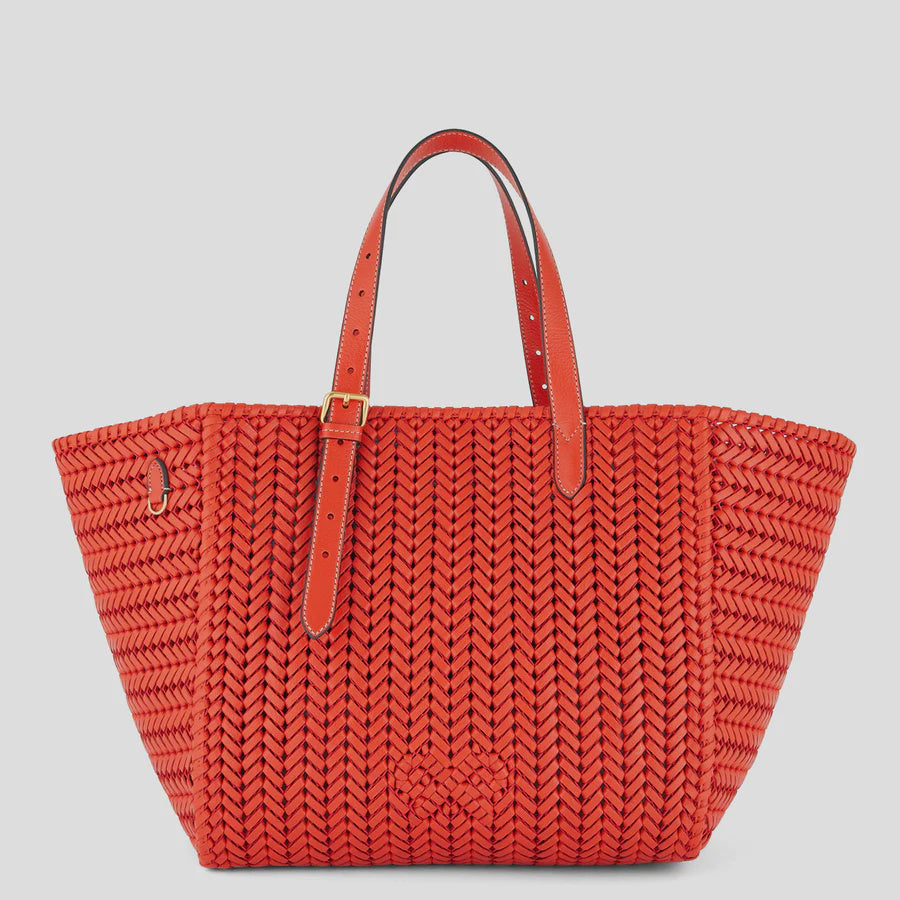 AH The Neeson Square Tote in Flame Red