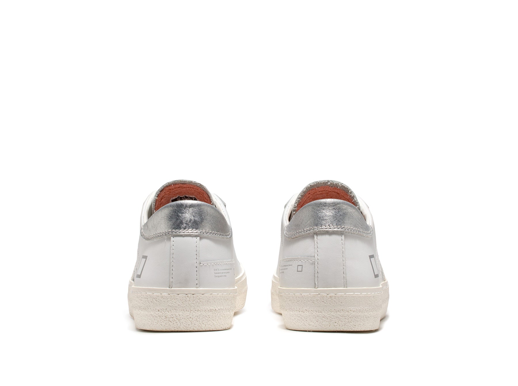 D.A.T.E Hill Low Vintage Calf in White Silver