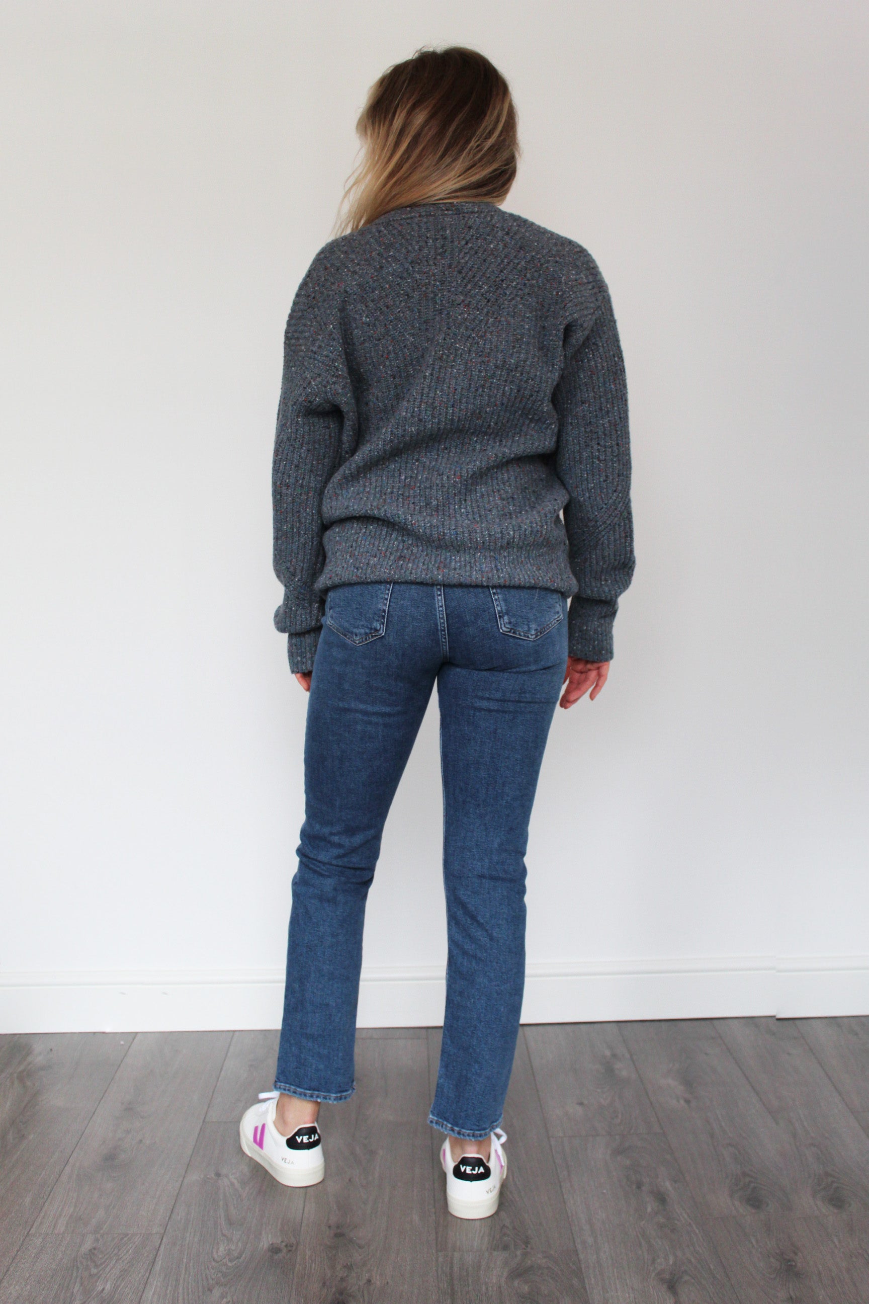 R&B Eco Donegal Jumper in Blue