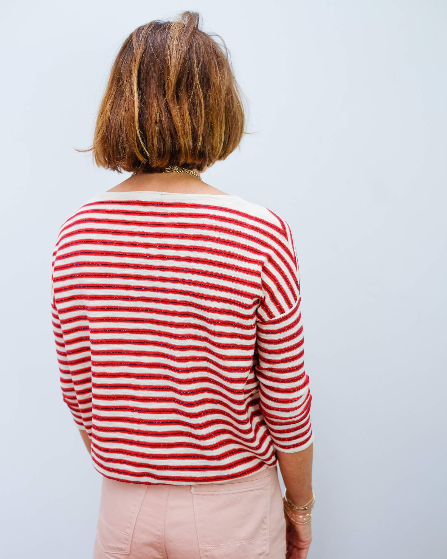 BR Ghymo stripe knit in red