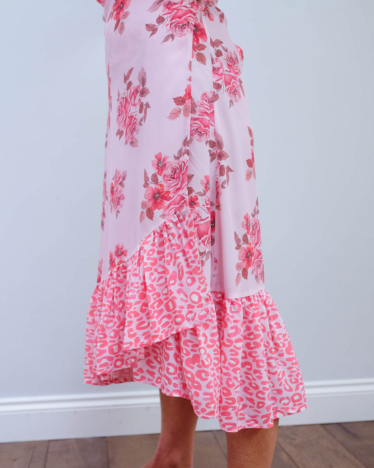 PP Simi skirt in rose blush/leopard 02