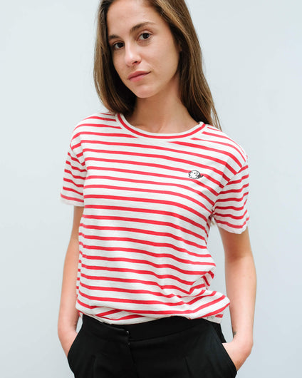 AB 150699 Brutus colab stripe tee in red