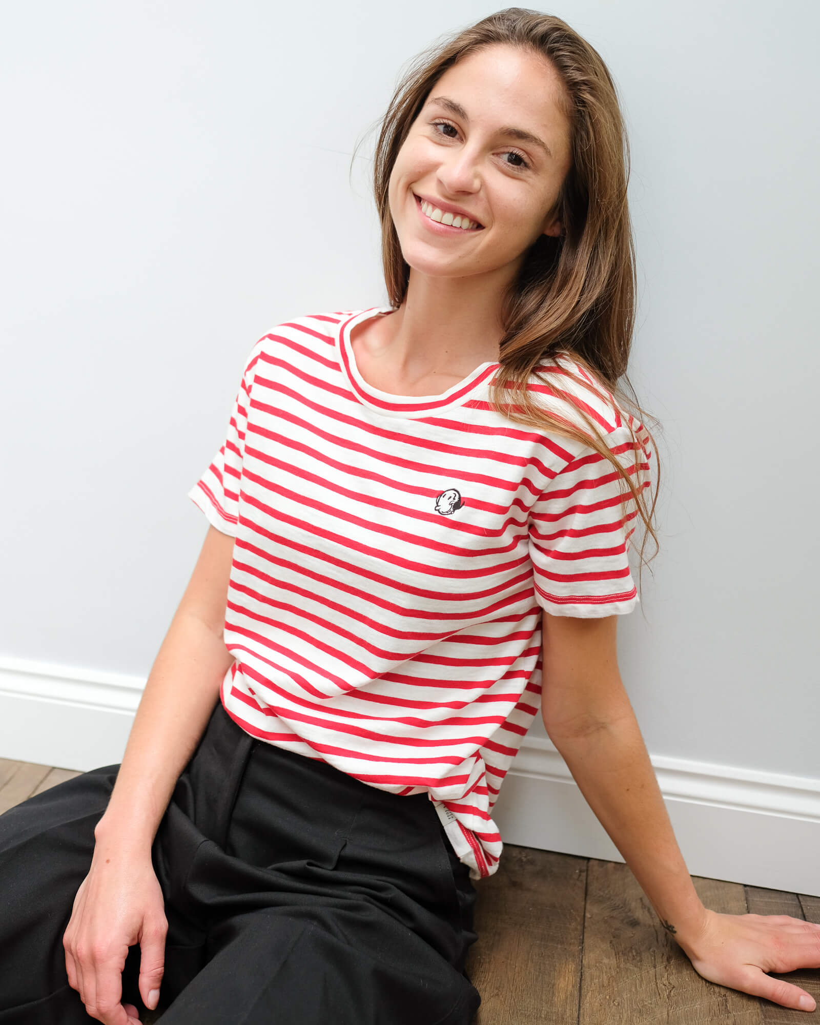 AB 150699 Brutus colab stripe tee in red