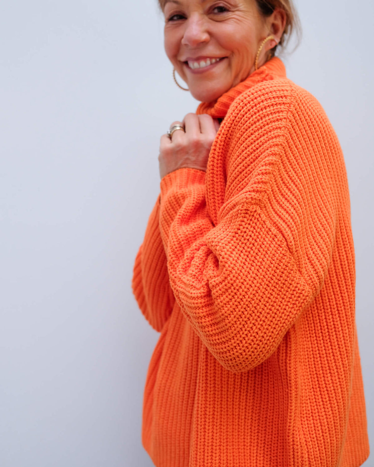 SLF Alberte knit in russet orange