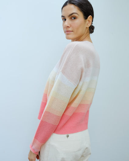 360 Russet knit in papaya, honey, pink ombre
