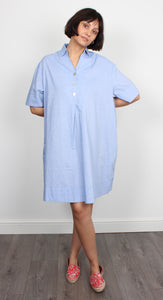 You added <b><u>BR Ateliers Cotton Dress in Blue</u></b> to your cart.