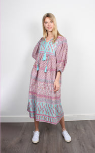 You added <b><u>Dilli Grey Farah paisley-print aqua & pink cotton dress</u></b> to your cart.