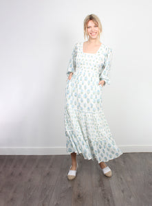 You added <b><u>DG Emma Maxi Dress in Vintage White & Blue</u></b> to your cart.