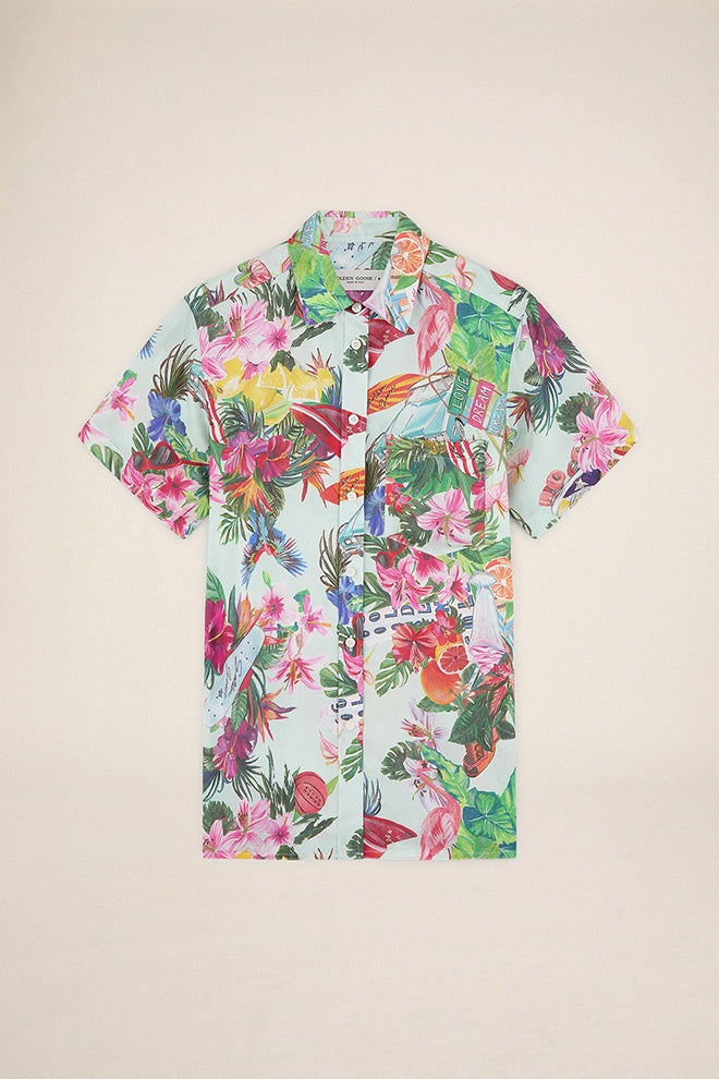 Golden Goose Clarissa Tropical-print shirt