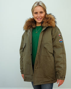 You added <b><u>FIVE 134 Alma parka in ivy green</u></b> to your cart.