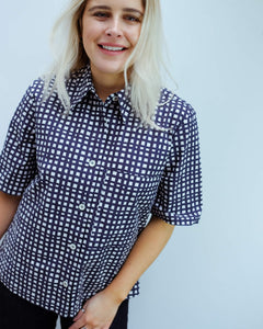 You added <b><u>LOR Wide checked shirt in navy</u></b> to your cart.
