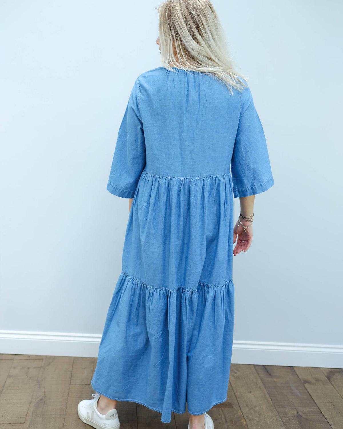 SLF Joy ankle dress in blue