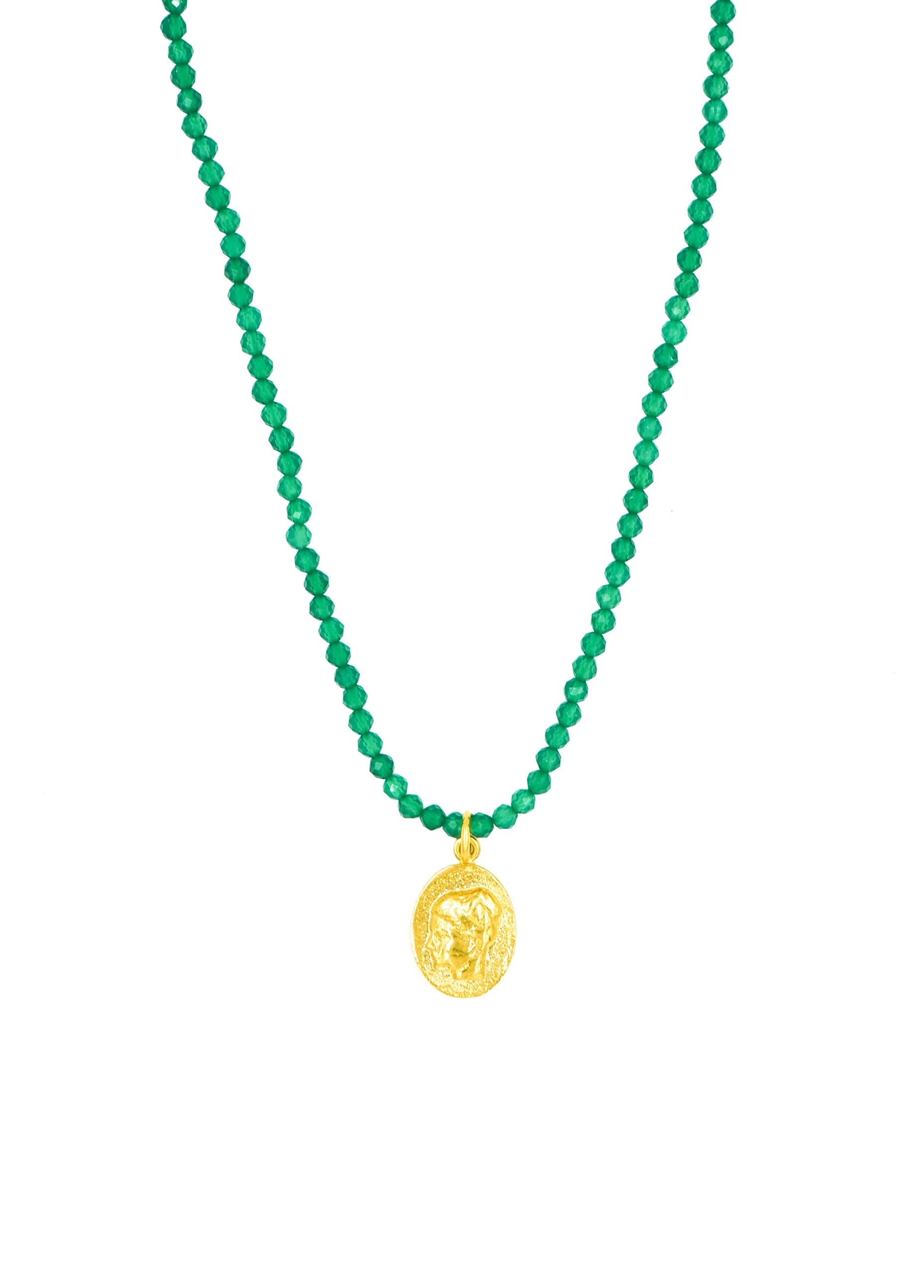 HERMINA Ygeia emerald necklace