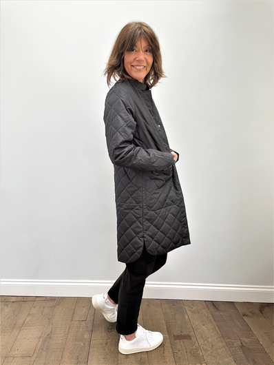 SLF Fillipa Quilted Coat in Black
