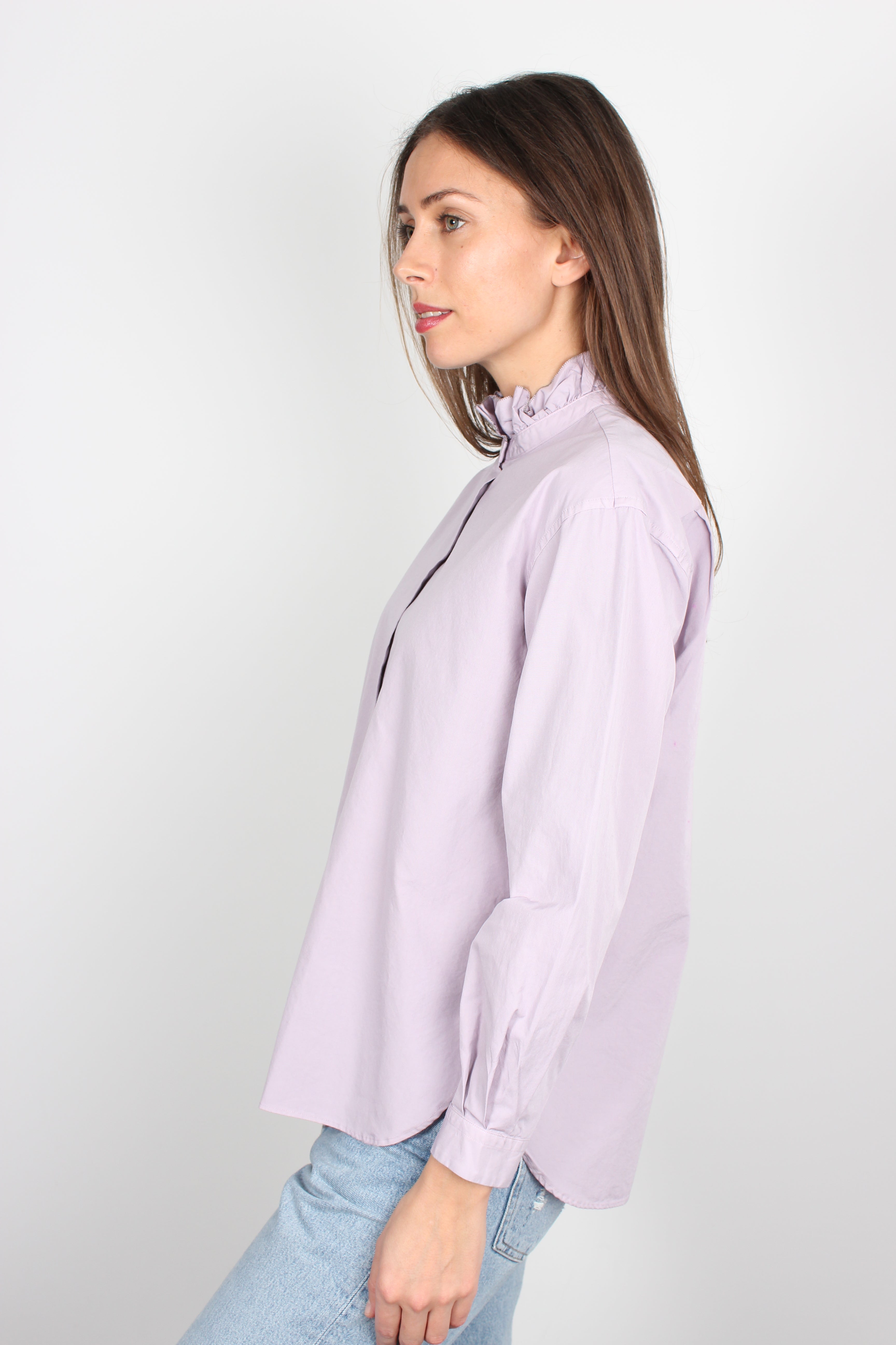 Bellerose Greta lilac cotton shirt