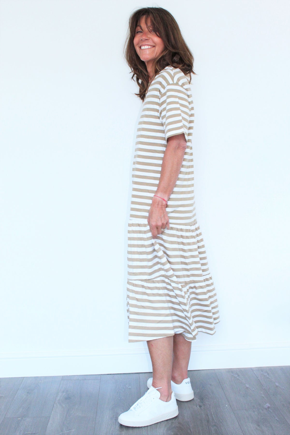 SLF Reed Striped Midi Dress