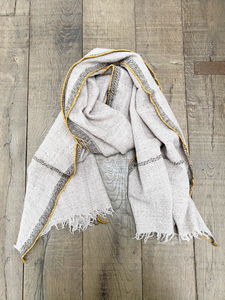 You added <b><u>MOISMONT 473 Coloured edge scarf in mustard yellow</u></b> to your cart.
