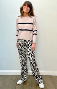 You added <b><u>360 Sammie Striped Knit in Bisque, Navy, Hibiscus</u></b> to your cart.