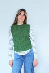 You added <b><u>GANNI K1574 Wool Mix Vest in Kelly Green</u></b> to your cart.