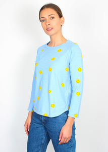 You added <b><u>JU All Over Smiley Long Sleeve T-shirt in Blue</u></b> to your cart.
