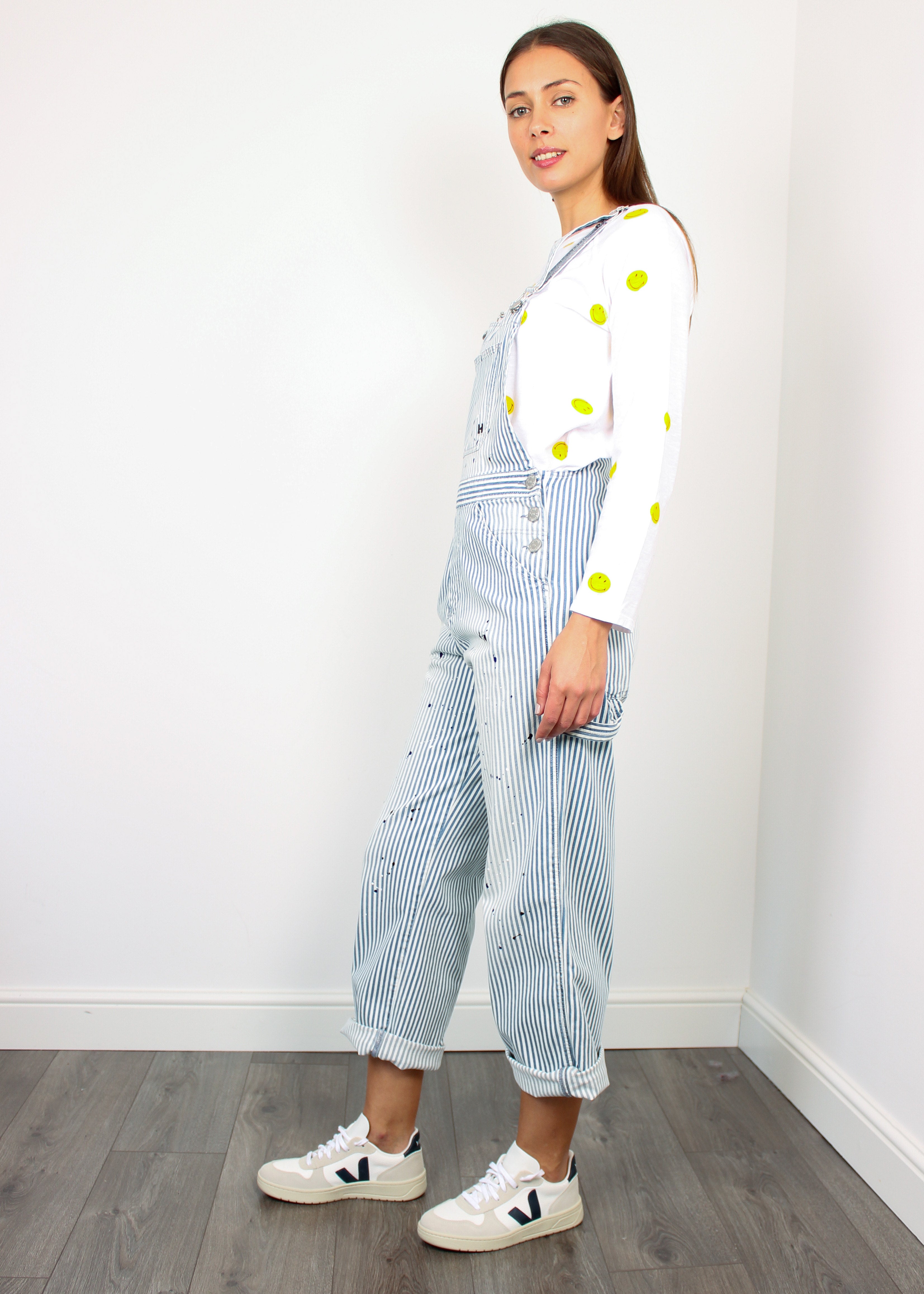 L&H Omar Dungarees in Stain Bluew'
