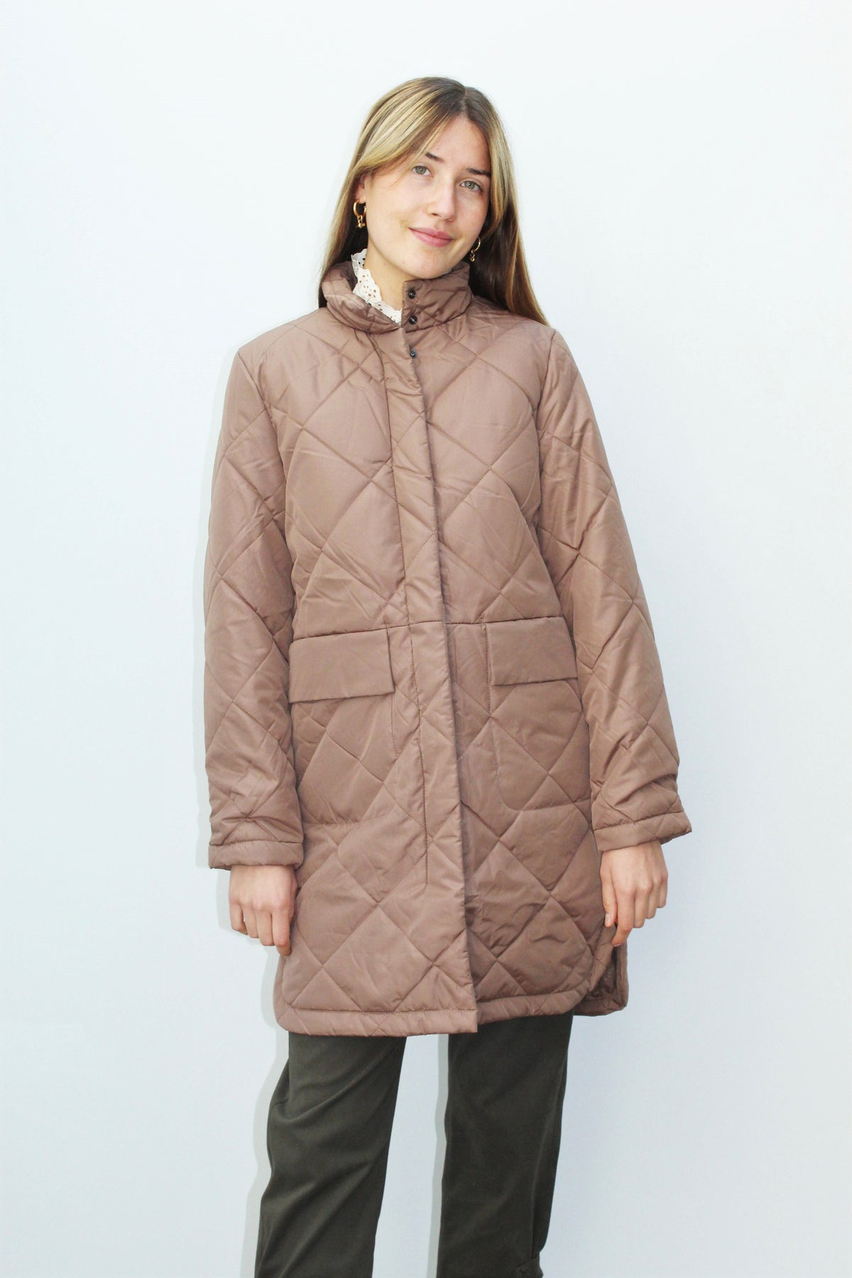 SLF Naddy Quilted Coat in Caribou
