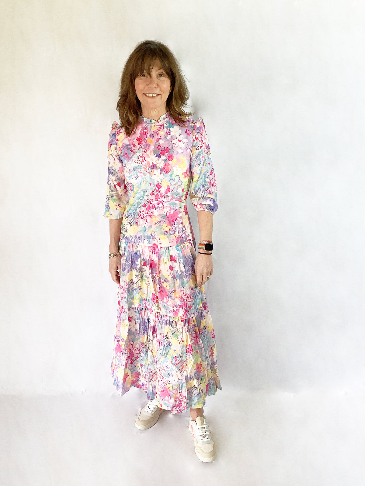 RIXO Monet Dress in Spring Meadow