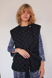 You added <b><u>GANNI F6483 Ripstop Quilt Vest in Sky Captain</u></b> to your cart.