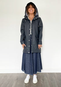 You added <b><u>R&P Jiron Polyester Coat in Navy</u></b> to your cart.