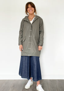You added <b><u>R&P Jiron Polyester Coat in Olive</u></b> to your cart.